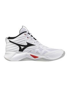 Mizuno Wave Momentum Pro Mid White/Black/Fiery Red