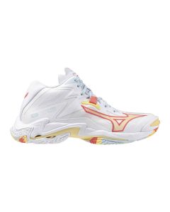 Mizuno Wave Lightning Z8 Mid White/Calypso Coral/Pale Banana