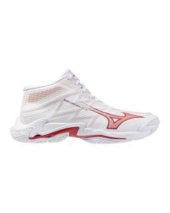 Mizuno Wave Lightning Elite Mid White/Rose Elegance/Lava Falls da Donna