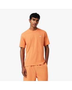 Lacoste T-Shirt Ultra Dry Cotton Sport Arancione-IY0 da Uomo