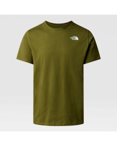 The North Face T-Shirt Foundation Mountain Lines Graphic Forest Olive da Uomo
