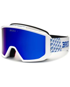 Briko Maschera Vulcano Mask Italia White Science Blue, lente Blue Cat.2