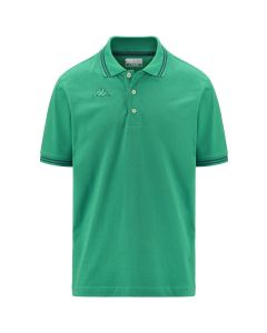 Kappa Polo Malta con Righino Green/Green Biome da Uomo