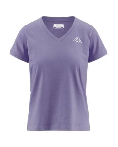 Kappa T-Shirt Cabou Logo Violet Daybreak da Donna
