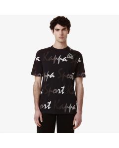 Kappa T-Shirt Logo Fogro Black da Uomo