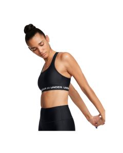 Under Armour Crossback Mid Bra Black/White