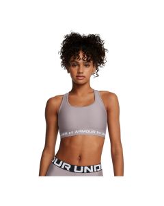 Under Armour Crossback Mid Bra Tetra Grey/White