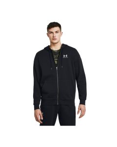 Under Armour Felpa Icon Fleece Full Zip Black da Uomo