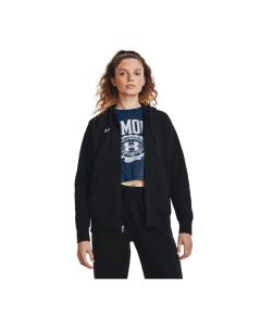 Under Armour Felpa Rival Full Zip Black/White da Donna