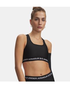 Under Armour Crossback Mid Bra Tech Black da Donna