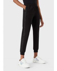 EA7 Logo Series Pants with Logo Tape Detail