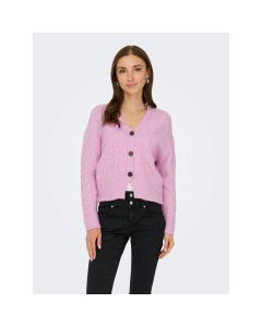 Only Cardigan Onlrio Mauve Mist da Donna