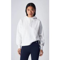 Champion Felpa con cappuccio e Logo ricamato Bianca da Donna