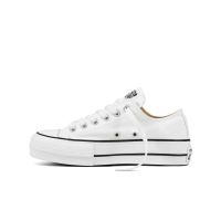 Converse Chuck Taylor All Star Platform Canvas Low Top Bianche