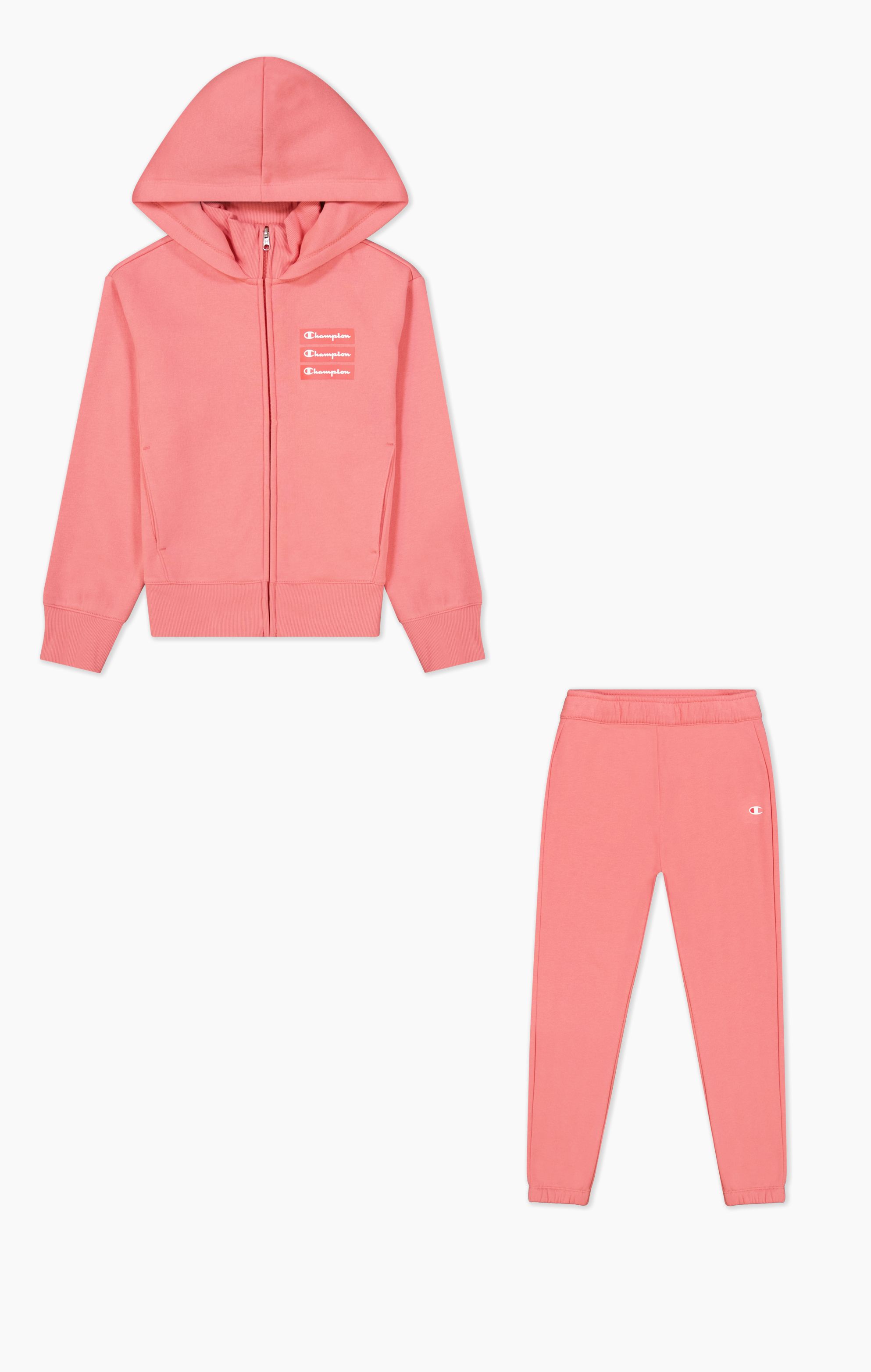 Pink champion tracksuit set online