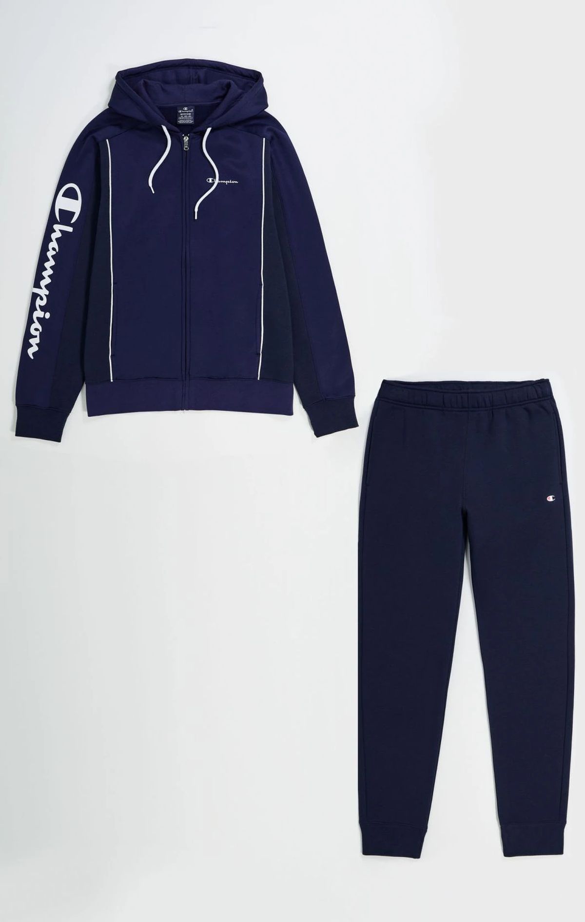 Champion Tuta Con Cappuccio Full Zip Comfort Fit Blu Uomo