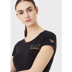 EA7 T-shirt Evolution in jersey di misto cotone