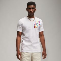 Nike T-Shirt Jordan Brand GFX SS Crew 4 Bianca da Uomo