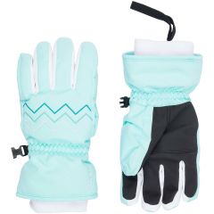 Rossignol Ski Gloves for Girls Jane Light Blue Stencil