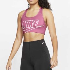 Nike Women&#39;s Pink Swoosh Sports Bra