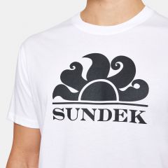 Sundek T-Shirt Simeon Logo Bianca