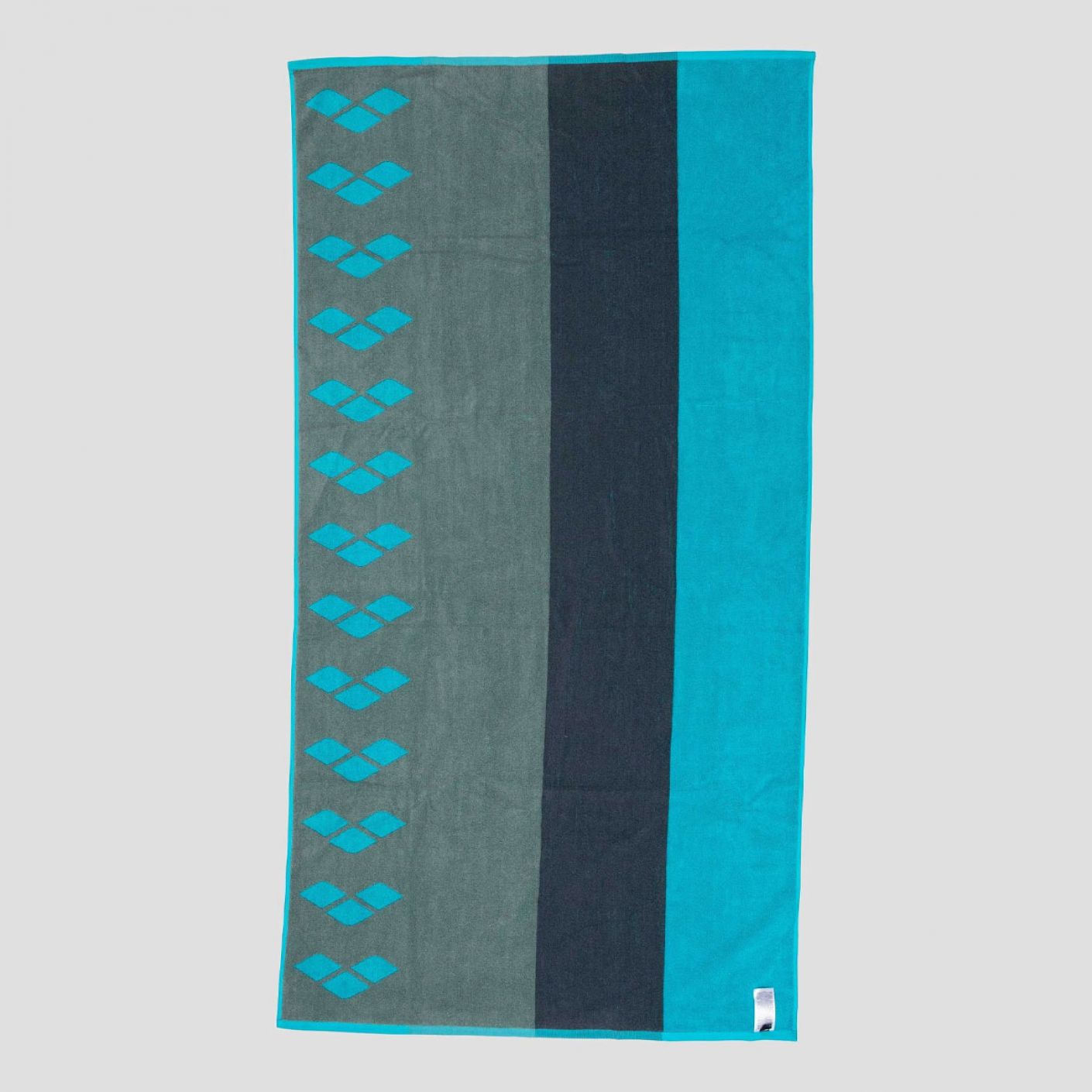 Arena Beach Multistripes Towel Grigio-Azzurro