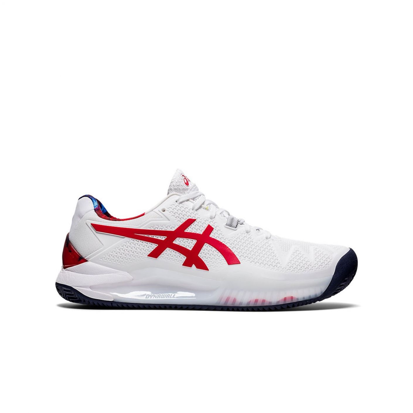 Asics Gel-Resolution 8 Clay L.E. White Classic Red
