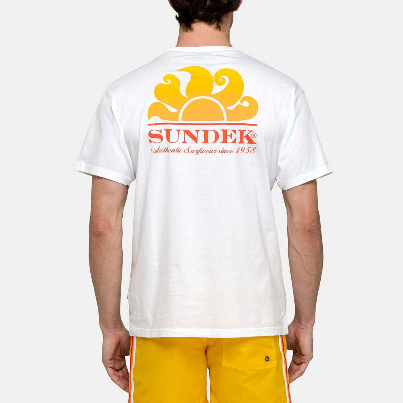 Sundek White New Herbert Shaded T-shirt