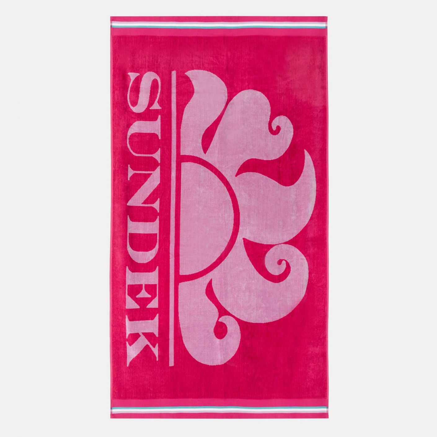 Sundek Beach Towel New Classic Logo Jacquard Pink