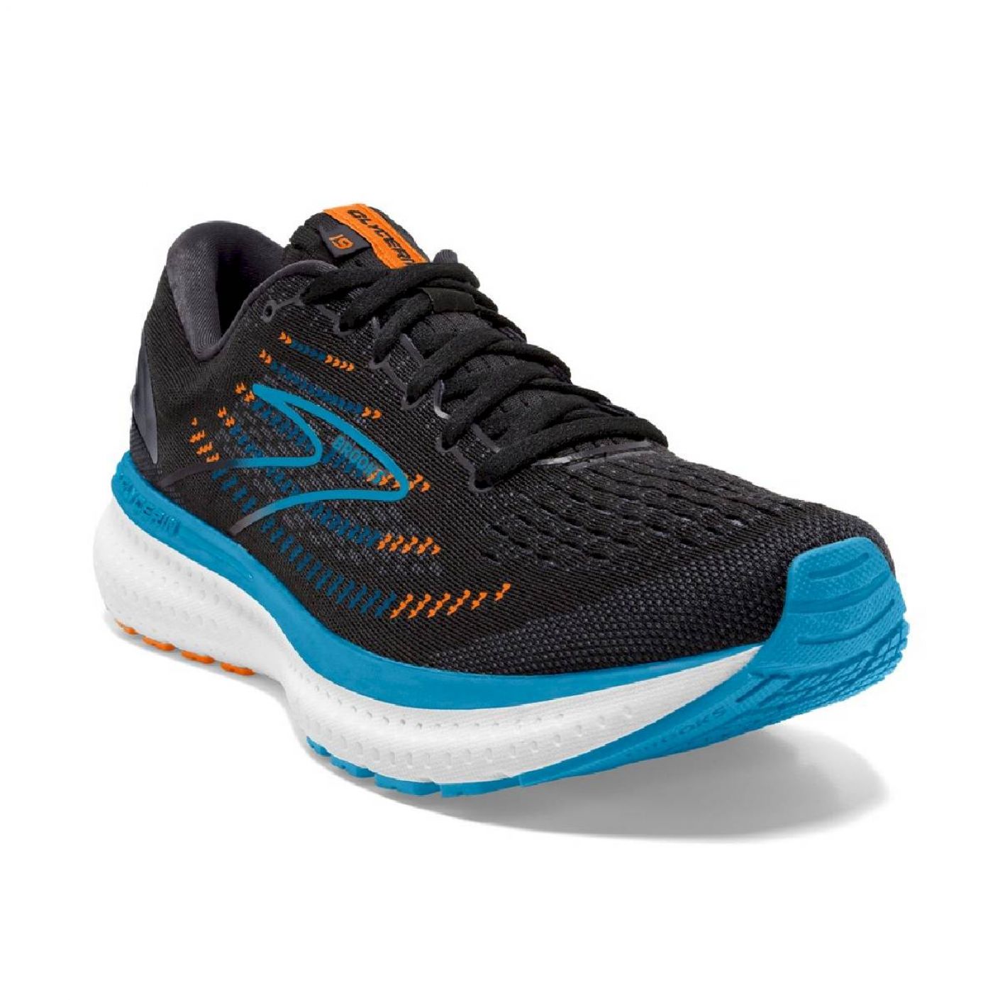Brooks Glycerin 19 Black Blue Orange for Men