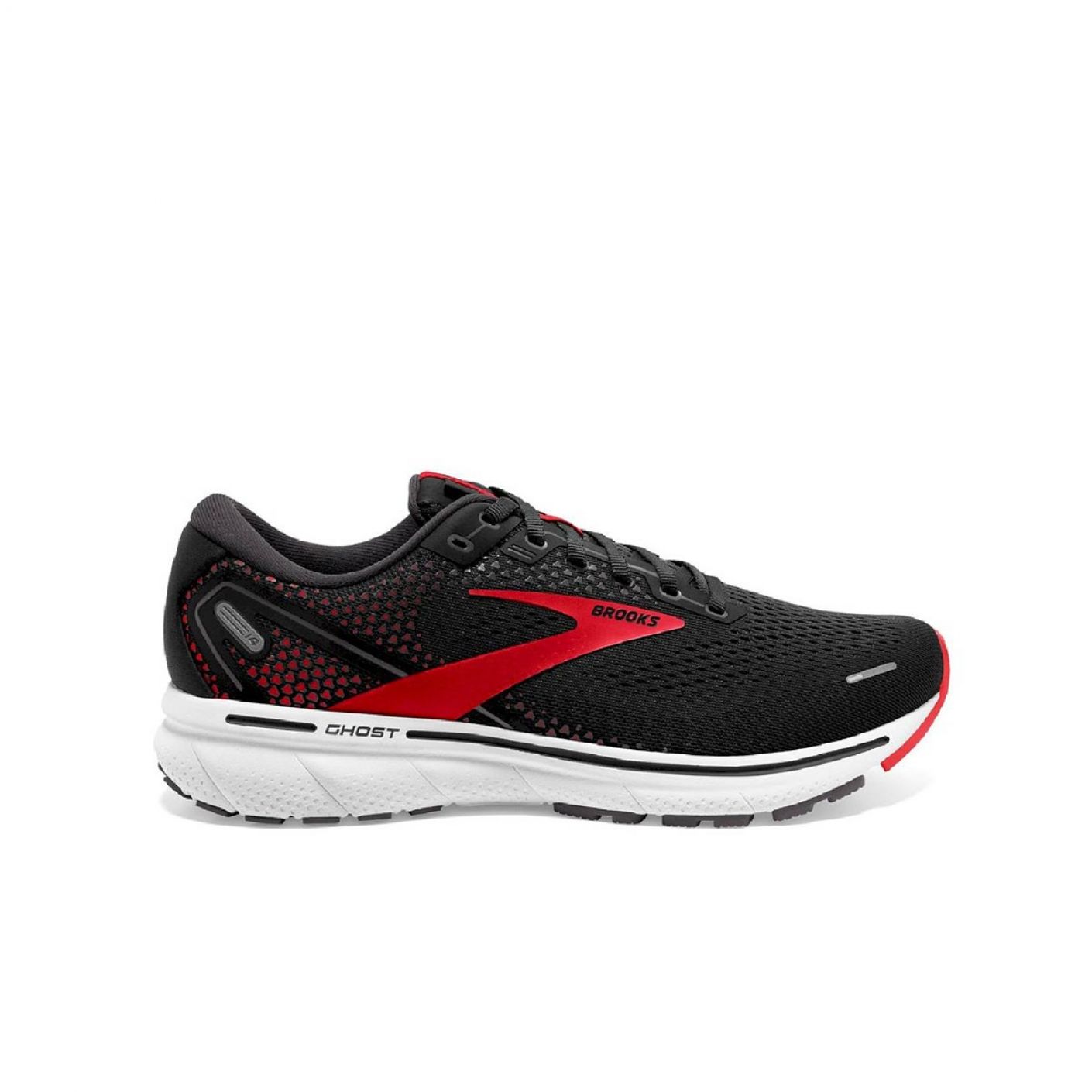 Brooks Ghost 14 Schwarz Rot Weiß Herren
