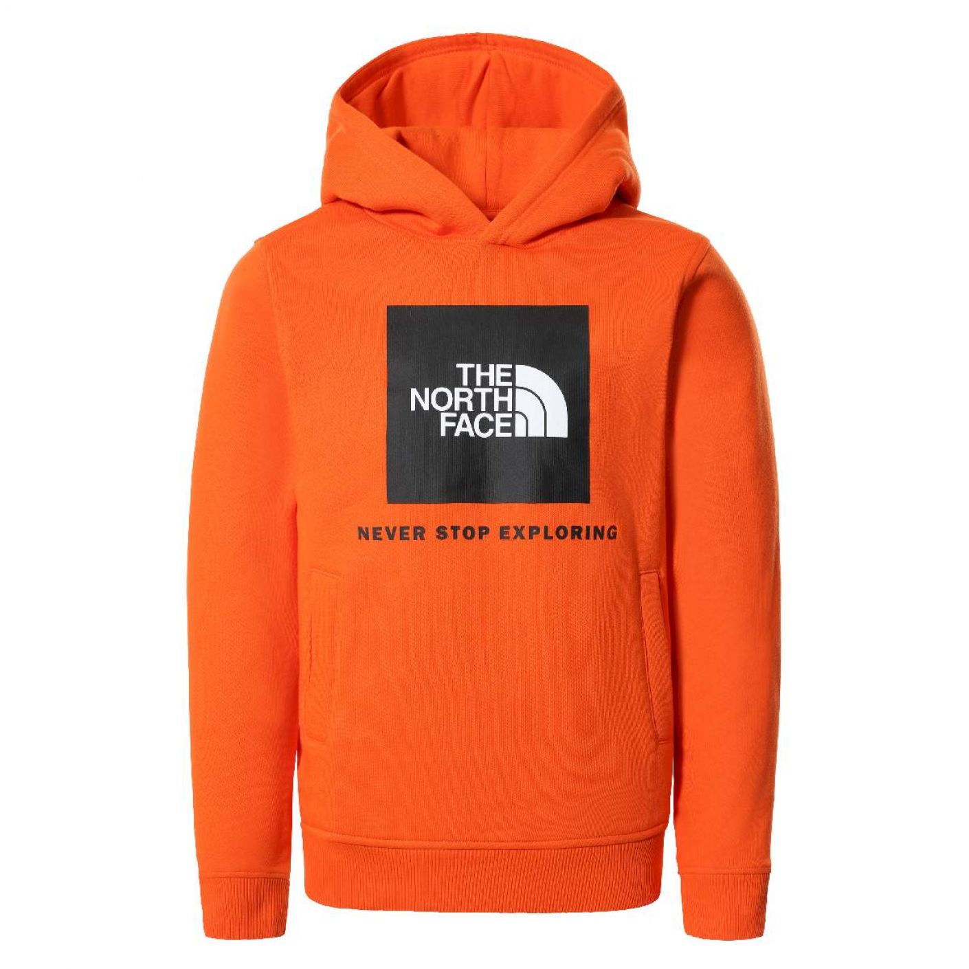 The North Face Y Box P/O Hoodie Red Orange