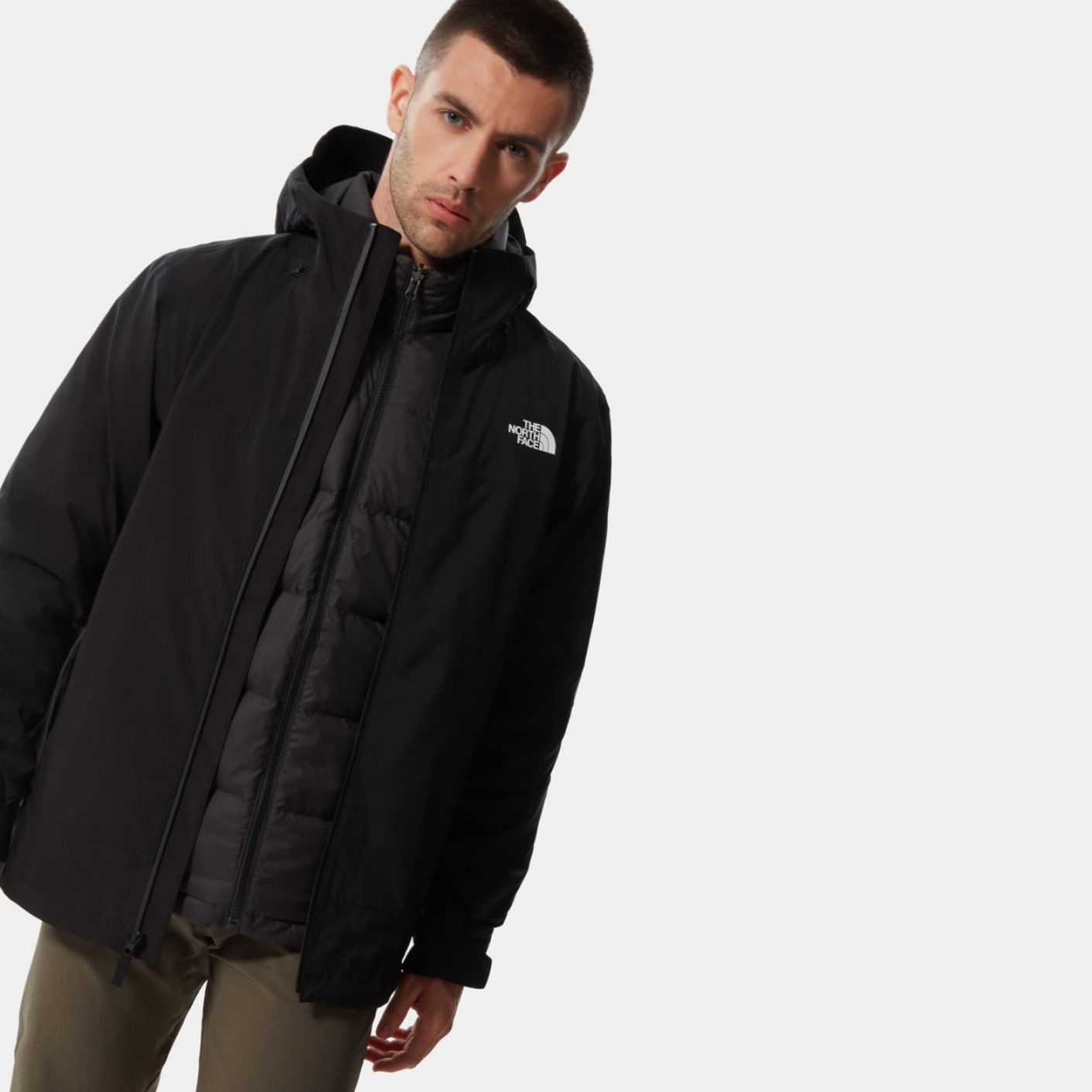 The North Face Men's Jacket Triclimate Mountain Light Futurelight Triclimate Tnf Black