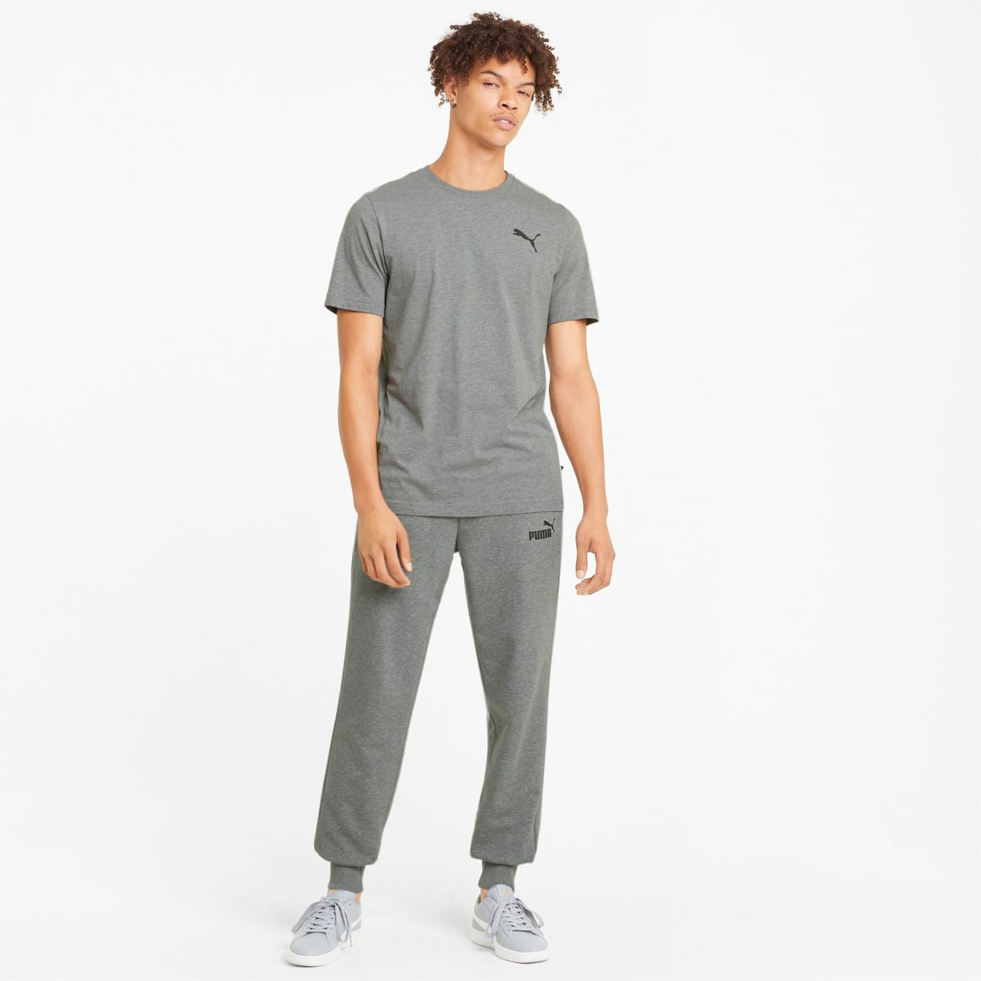 Puma Ess Logo Pants tr cl Grey