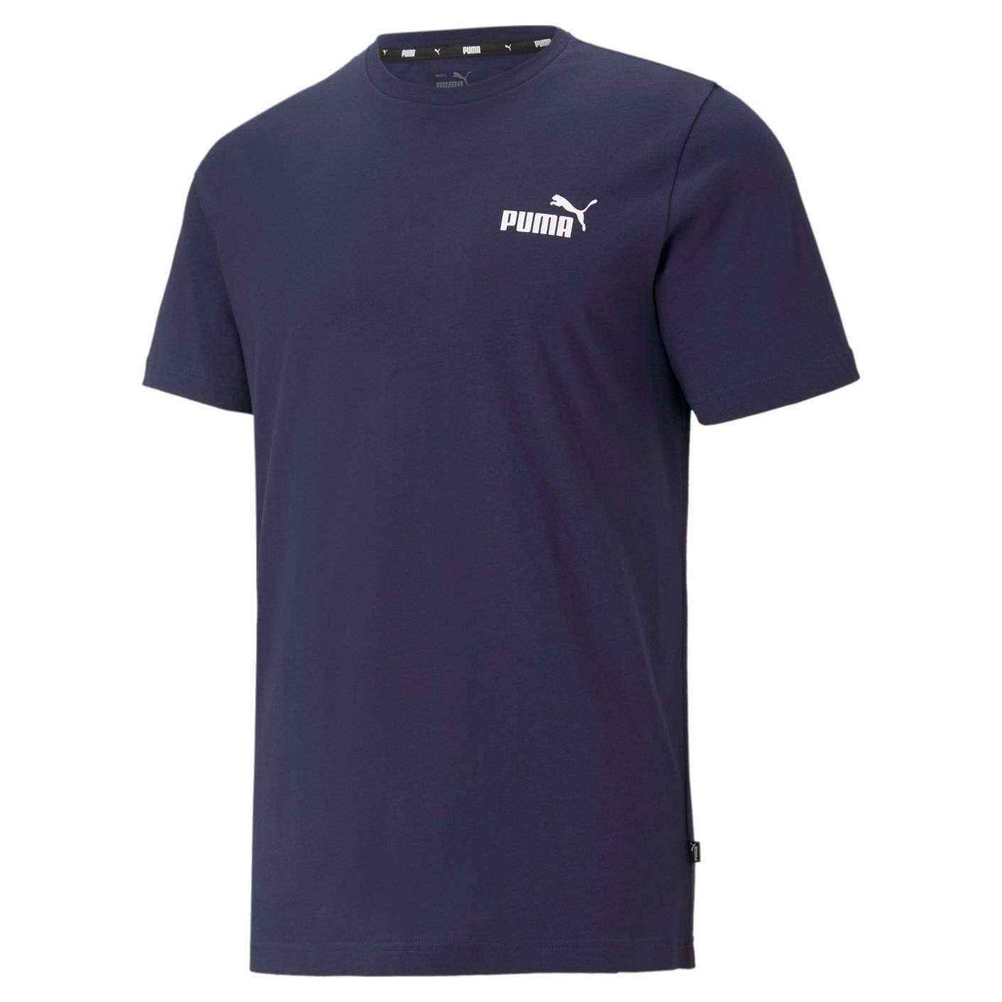 Puma T-Shirt Essentials Small Logo Blue da Uomo
