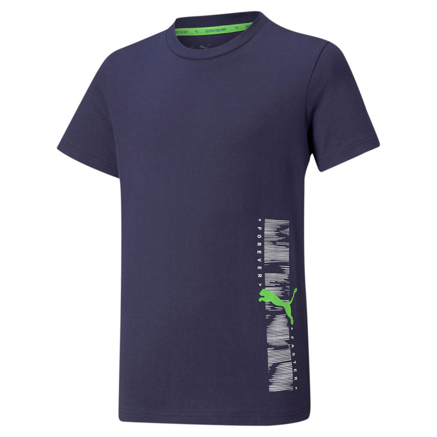 Puma Active Sport Graphic Tee Blue Kids