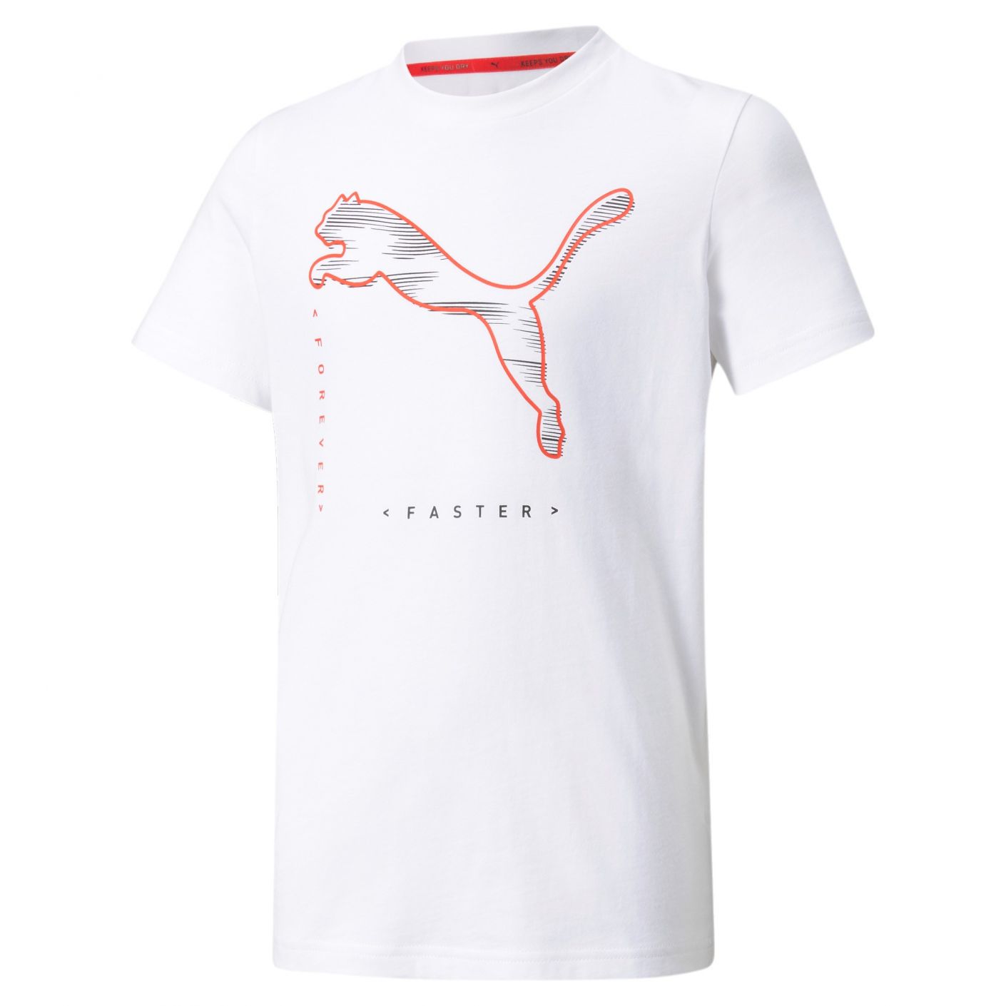 Puma Active Sport Graphic Tee White Kids