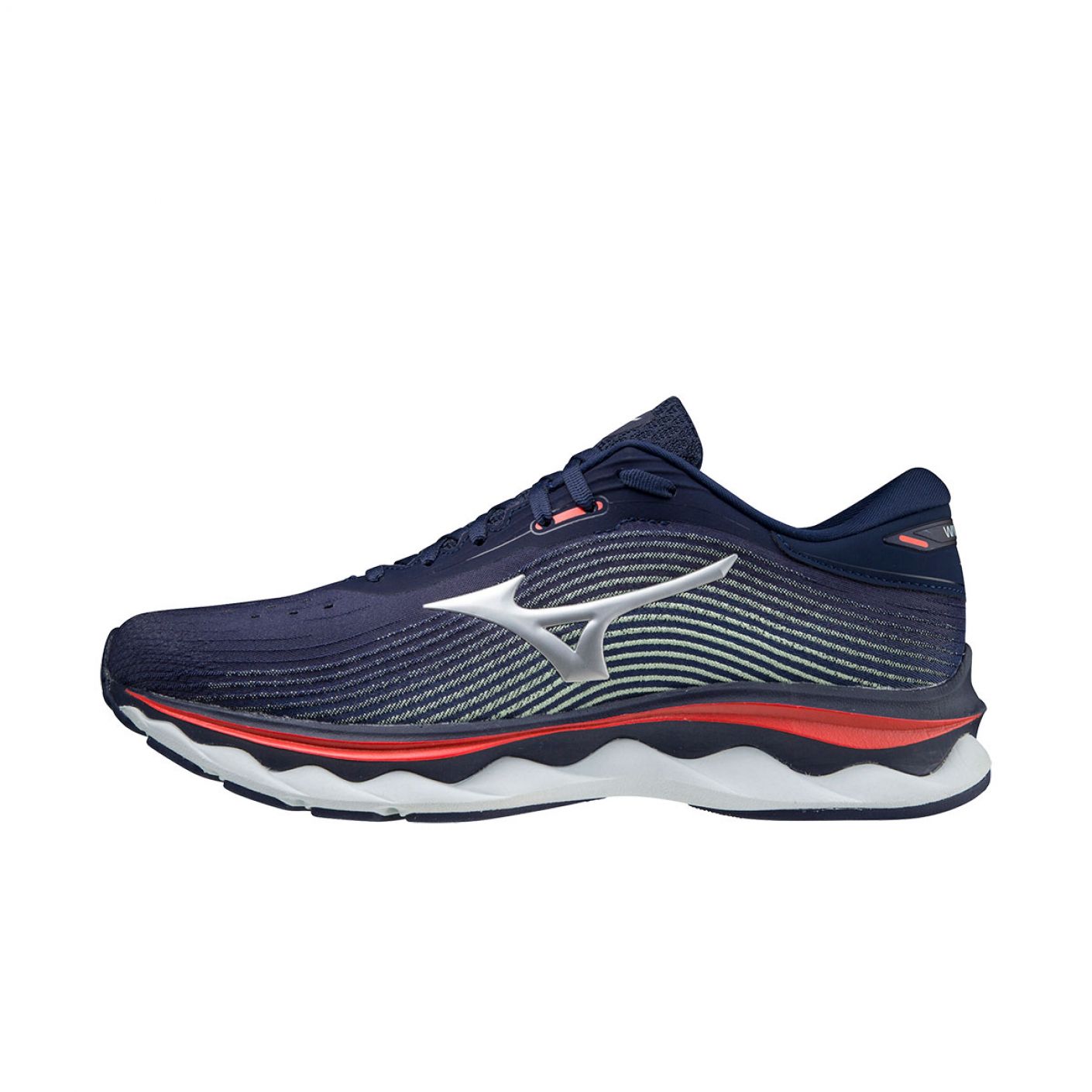Mizuno Wave Sky 5 Peacot/Silver/Ignition Red