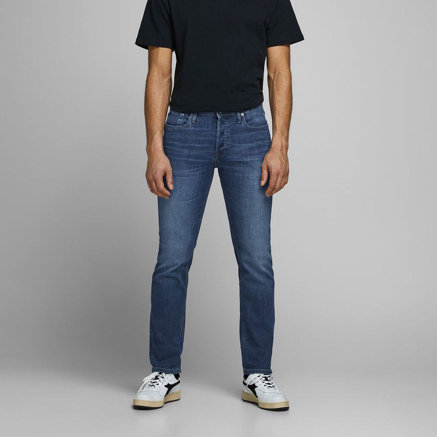 Jack & Jones Slim Fit Glen Original Jeans Blauer Denim