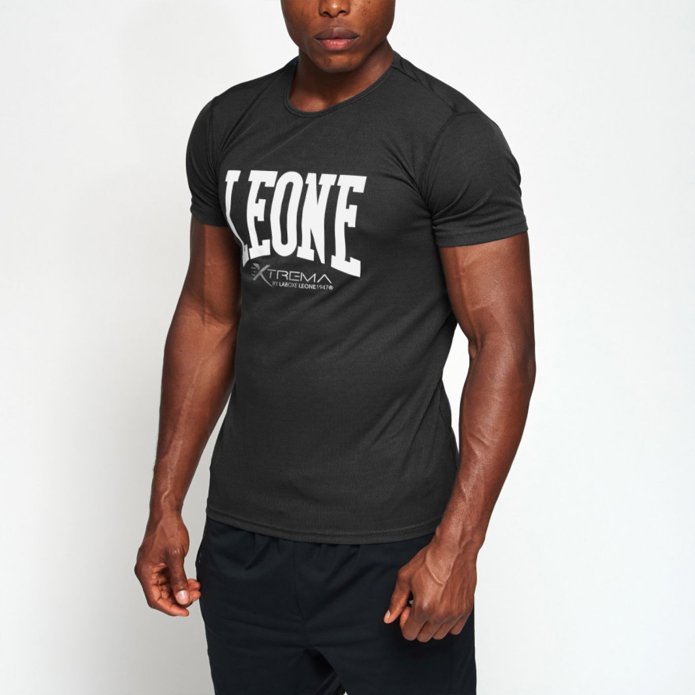 Leone T-shirt Logo Nera