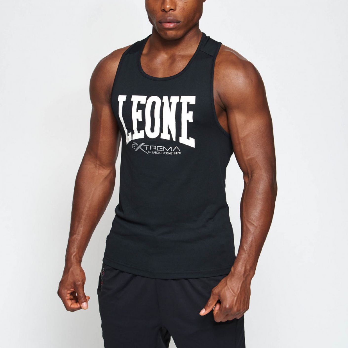 Lion Tank Top Logo Black