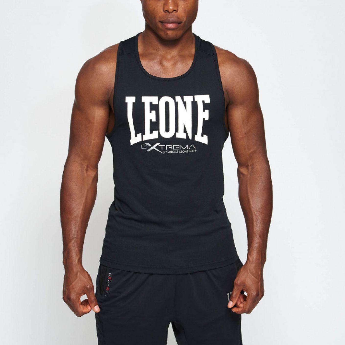 Lion Tank Top Logo Black