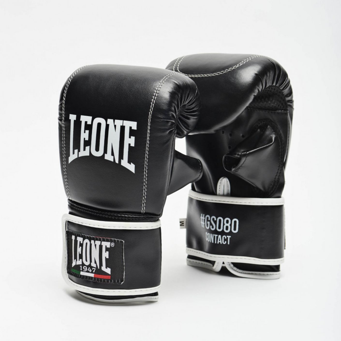 Leone Contact Black Punching Bag Gloves