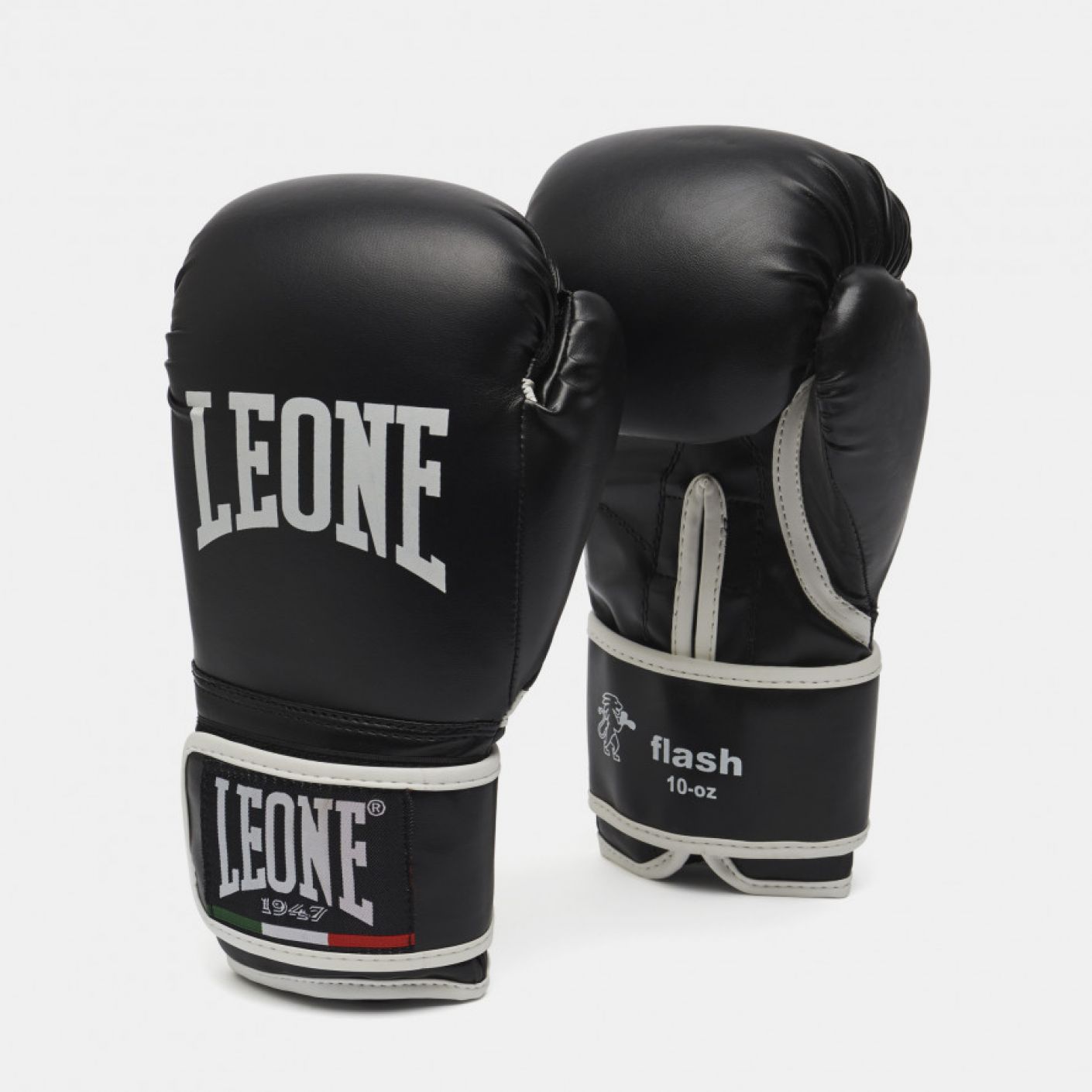 Leone Flash Black Boxing Gloves