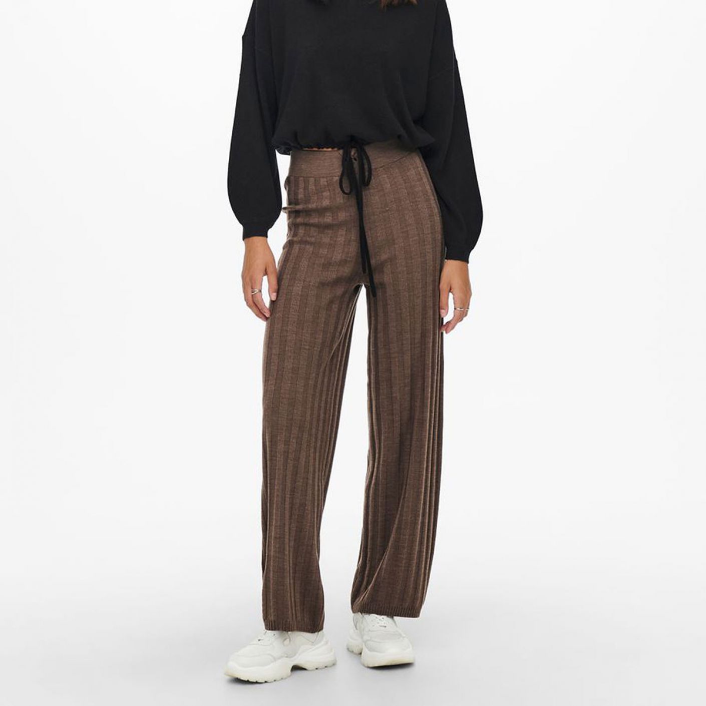 Only New Tessa Wide Pant Marrone-Chestnut