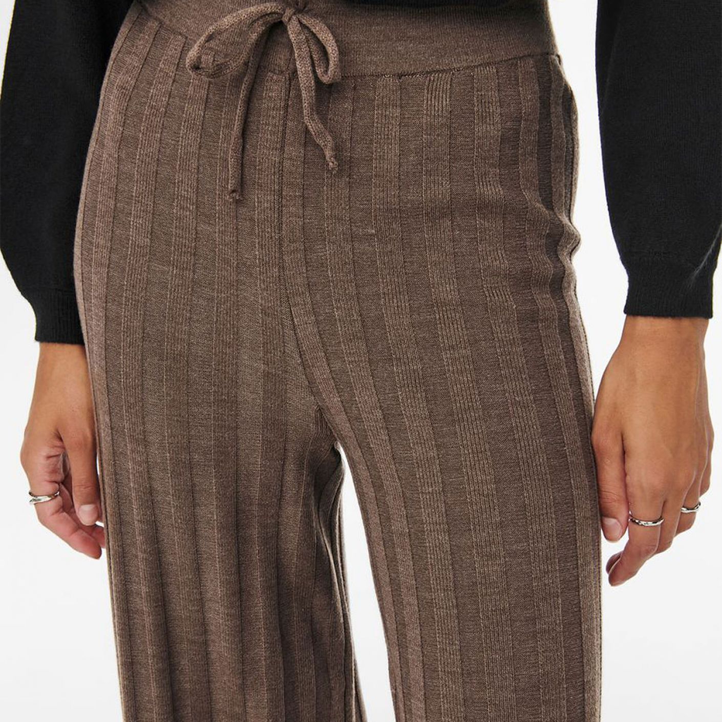 Only New Tessa Wide Pant Marrone-Chestnut
