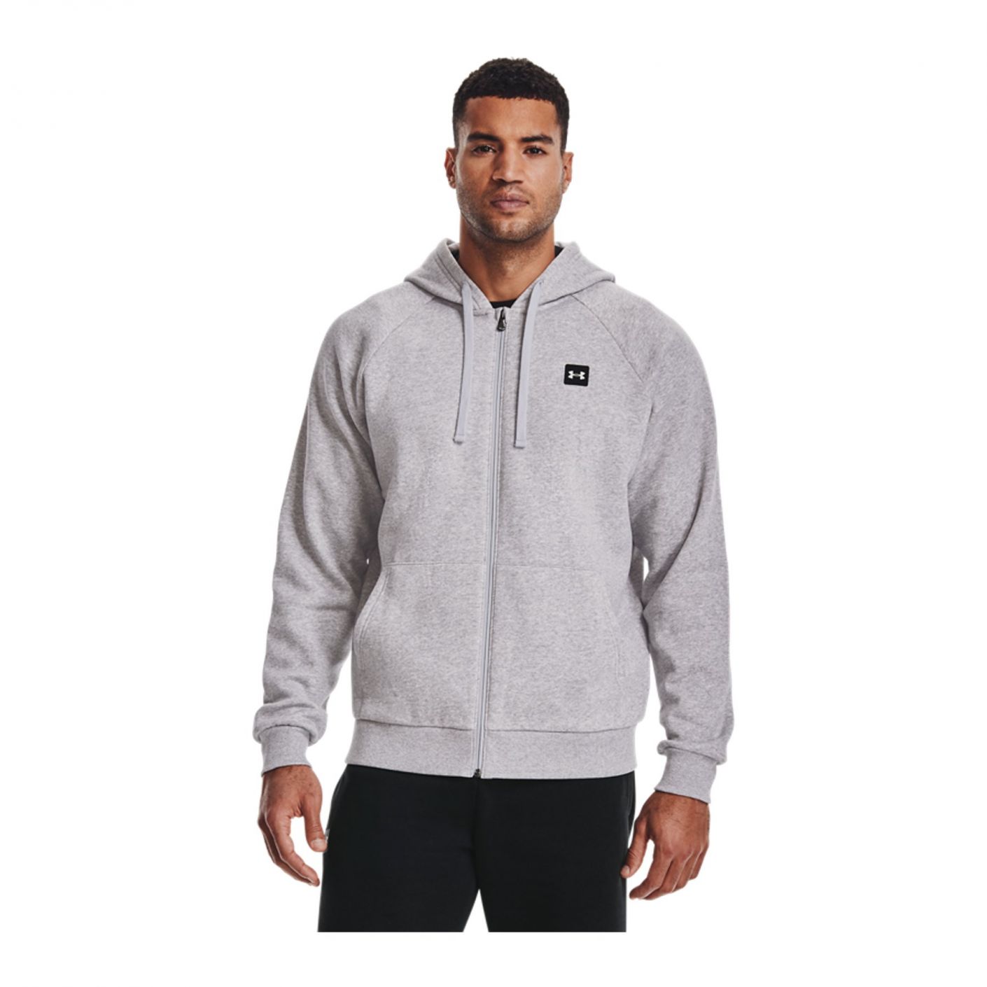 Under Armor Rival Fleece Full Zip Hoodie Grey