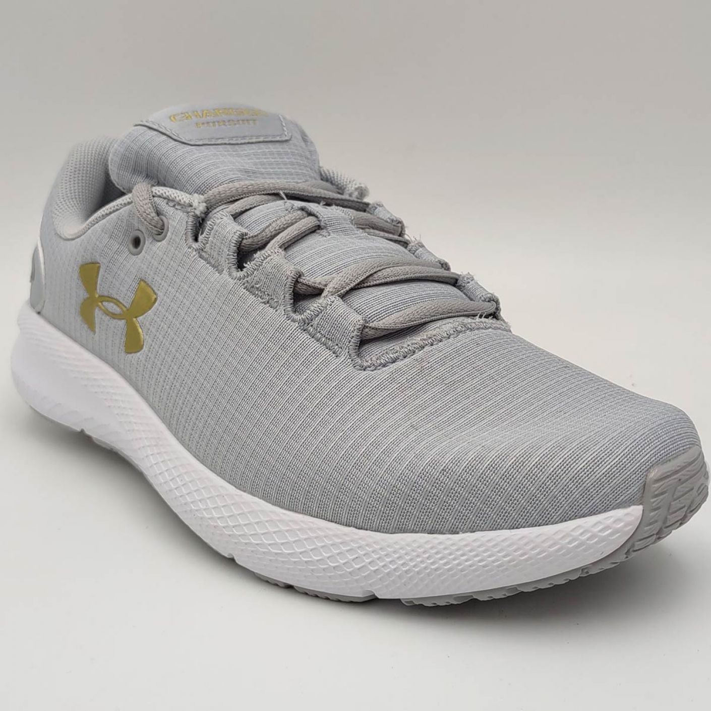 Under Armor Charged Pursuit 2 Rip Grey-Gold for Women