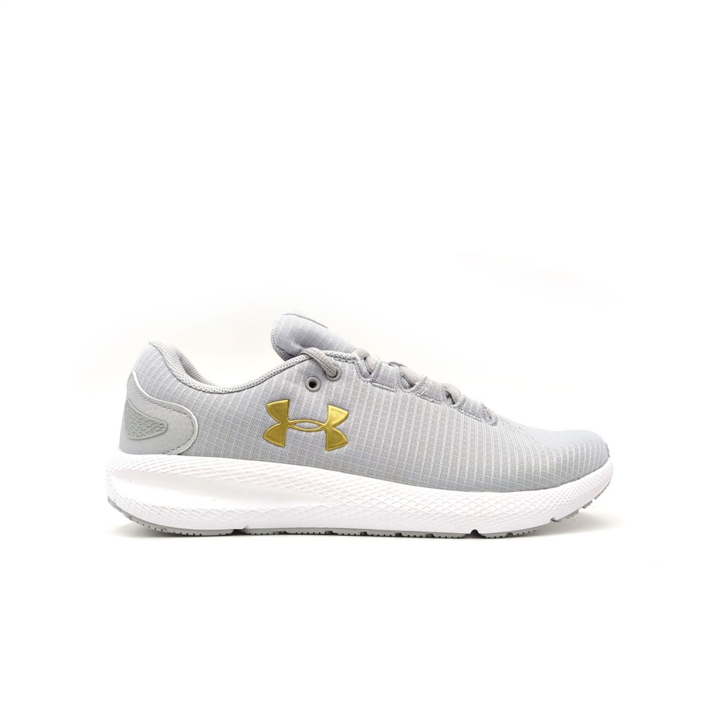 Under Armor Charged Pursuit 2 Rip Grey-Gold for Women