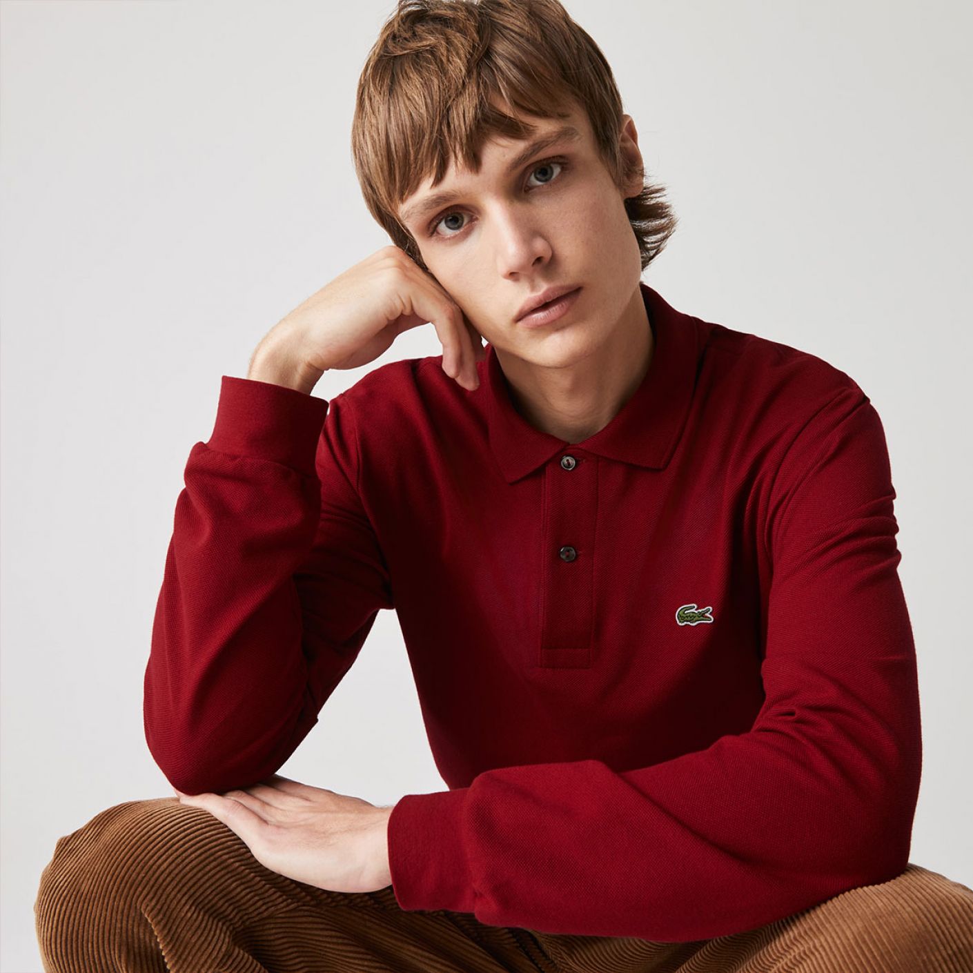 Lacoste Polo Long Sleeve 1312 Bordeaux